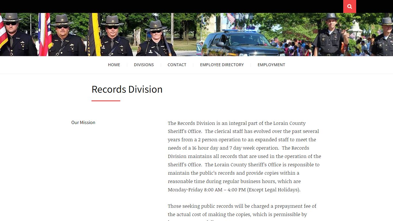 Records Division - Lorain County Sheriff's Office